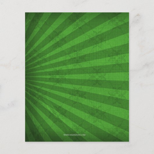 Carte d'invitation Budget Pot d'or St Patrick (Dos)