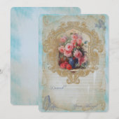 Carte d'invitation / Carte vierge Très chère (Devant / Derrière)