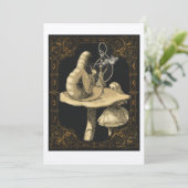 Carte d'invitation Caterpillar Alice in Wonderland (Debout devant)