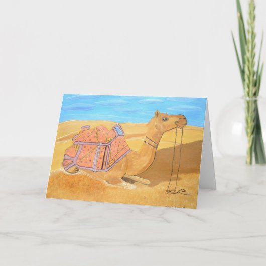 Carte d'invitation chameau (Devant)