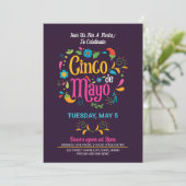 Carte d'invitation Cinco De Mayo (Debout devant)
