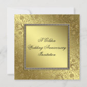 Carte d'invitation classique pour noces d'or de ma (Devant)
