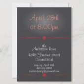 Carte d'invitation Cocktail (Dos)