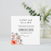 Carte d'invitation - Conception de carte Mariage C (Debout devant)