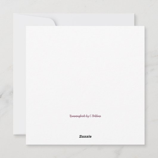 Carte d'invitation d'anniversaire (Dos)