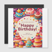 CARTE D'INVITATION D'ANNIVERSAIRE (Devant / Derrière)