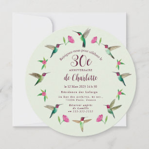Carte d'invitation d'anniversaire