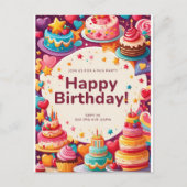 CARTE D'INVITATION D'ANNIVERSAIRE (Devant)