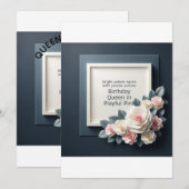 CARTE D'INVITATION D'ANNIVERSAIRE (Devant / Derrière)