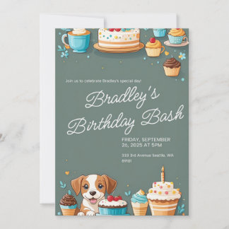 CARTE D'INVITATION D'ANNIVERSAIRE