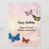 Carte d'invitation d'anniversaire (Devant / Derrière)