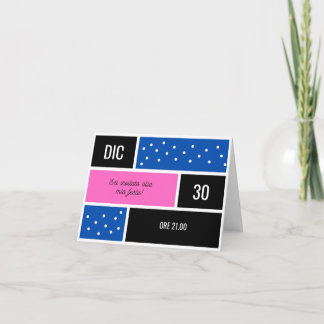 Carte d'invitation d'anniversaire
