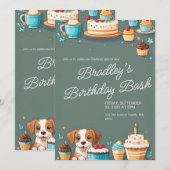 CARTE D'INVITATION D'ANNIVERSAIRE (Devant / Derrière)
