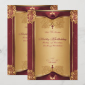 carte d'invitation d'anniversaire (Devant / Derrière)