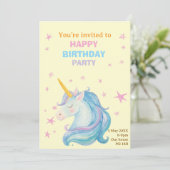 Carte d'invitation d'anniversaire (Debout devant)