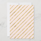 Carte d'invitation d'anniversaire 21 ans | Or (Dos)