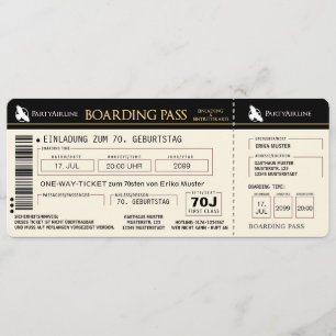 carte d'invitation d'anniversaire 70 ans originale