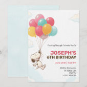 Carte d'invitation d'anniversaire à thème festif c (Devant / Derrière)