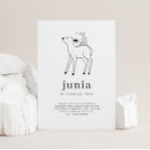 Carte d'invitation d'anniversaire avec dessin au t