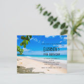 Carte d'invitation d'anniversaire avec photo de pl (Debout devant)