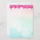 Carte d'invitation d'anniversaire bonbon pastel mi (Dos)