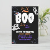 Carte d'invitation d'anniversaire Boo (Debout devant)