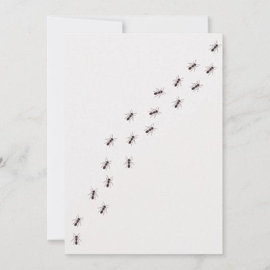 Carte d'invitation d'anniversaire Bug • Invitation (Dos)