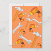 Carte d'invitation d'anniversaire Casquette dur (Dos)