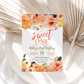 Carte d'invitation d'anniversaire Citrus d'été dou