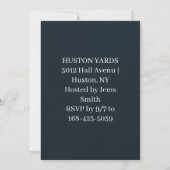Carte d'invitation d'anniversaire classique (Dos)
