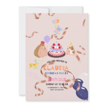 carte d'invitation d'anniversaire cloudia