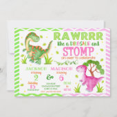 Carte d'invitation d'anniversaire commune pour gar (Devant)