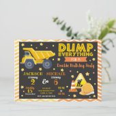 Carte d'invitation d'anniversaire conjoint pour fr (Debout devant)