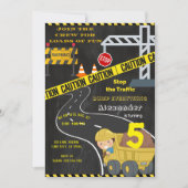 Carte d'invitation d'anniversaire de construction (Devant)