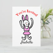 Carte d'invitation d'anniversaire / de danse (Debout devant)