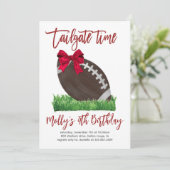 Carte d'invitation d'anniversaire de football pour (Debout devant)