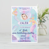 carte d'invitation d'anniversaire desievite (Debout devant)