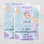 carte d'invitation d'anniversaire desievite (Devant / Derrière)