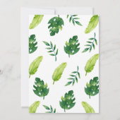 Carte d'invitation d'anniversaire dinosaure T Rex  (Dos)