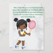 Carte d'invitation d'anniversaire du Grand Chelem (Dos)