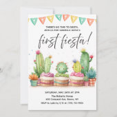 Carte d'invitation d'anniversaire Fiesta pour tout (Devant)