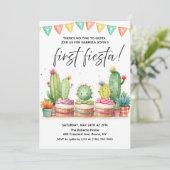 Carte d'invitation d'anniversaire Fiesta pour tout (Debout devant)