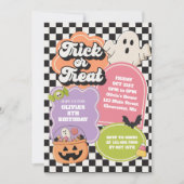 Carte d'invitation d'anniversaire Halloween Spooky (Devant)