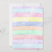 Carte d'invitation d'anniversaire licorne magique  (Dos)