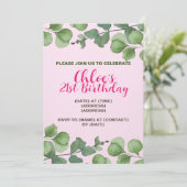 Carte d'invitation d'anniversaire, modèle éditable (Debout devant)