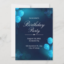 Carte d'invitation d'anniversaire personnalisée
