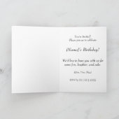 Carte d'invitation d'anniversaire personnalisée (Intérieur)
