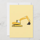 Carte d'invitation d'anniversaire pour camion de c (Dos)