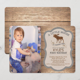 Carte d'invitation d'anniversaire pour garçon avec