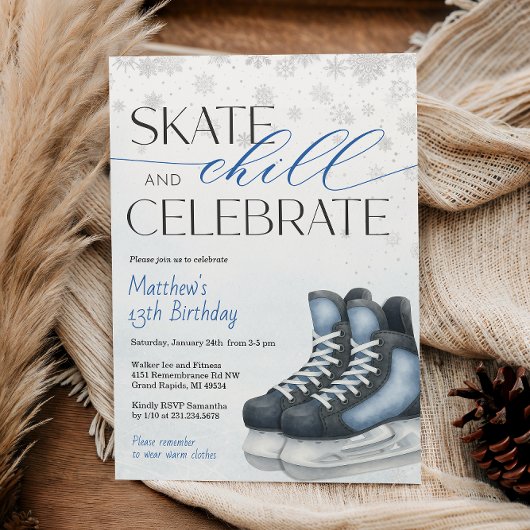 Carte d'invitation d'anniversaire pour garçon de h